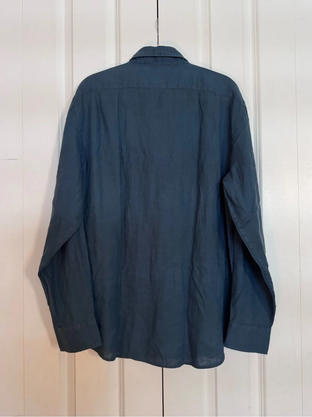 J.Crew Men's 80%Linen/20%Cotton Long Sleeve Shirt